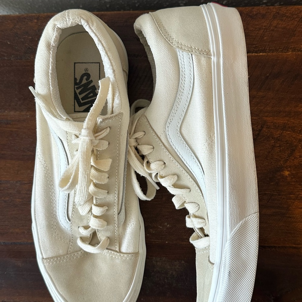 Vans Off-White Canvas Sneakers